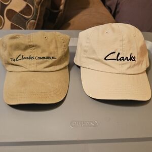 Clarks Dual Beige/Tan Embroidered Hats